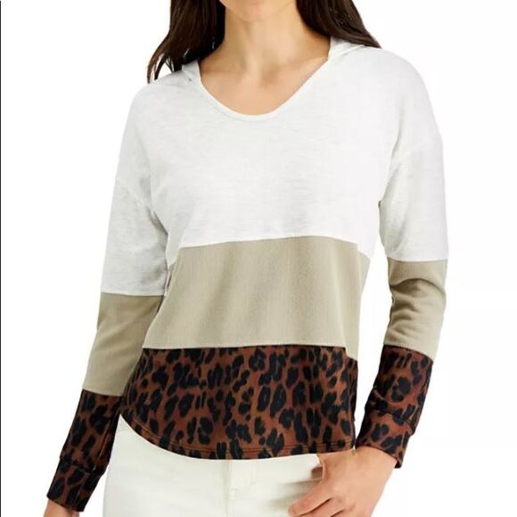 🎄Style & Co Color-blocked Hoodie - Picture 1 of 6